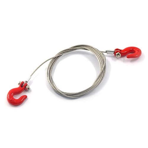 Yeah Racing 1/10 RC Rock Crawler Accessories Steel Wire Rope With Hook #YA-0373