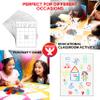 Hygloss Products Blank Bingo Cards To Write On - 50-Pack Multicolor -1000 Chips Included - Large Size Bingo Sheets Disposable - Activities For Classroom, Parties, Contests, Weddings, Events & More view 4