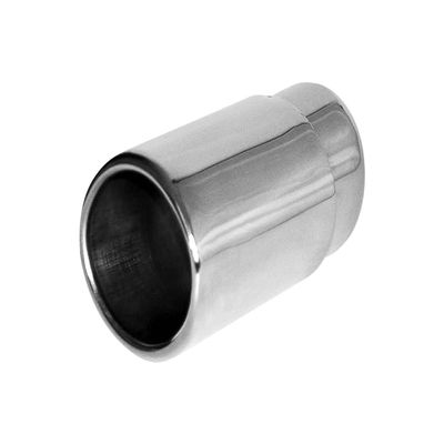 TEAM ALLIED Polished Stainless Exhaust Tip Double Layer Rolled Slant