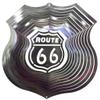 12" Stainless Steel Wind Spinner - 3D Rout 66 - Black Starlight view 1
