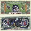 American Art Classics Set of 5 - Football Million Dollar Bill view 1