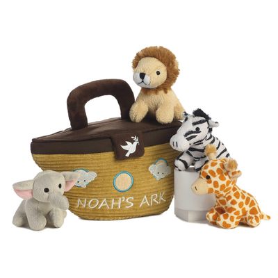 Aurora Engaging Baby Talk Noah's Ark Baby Stuffed Animal - A Fun Playset for Sensory Engagement and Play - for Babies and New Parents - Multicolor 9 Inches