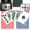 Copag 1546 Plastic Playing Cards Poker Size Regular Index Red Blue Plus 5pcs Cut Cards view 2