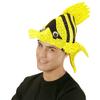 WIDMANN - Adults Yellow Tropical Fish hat. Perfect for world book day, halloween, carnival or birthday party. view 2