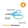 Fiskars 5" Blunt-Tip Scissors for Kids Ages 4-7, For School or Crafting, Turquoise (Pack of 1) view 2