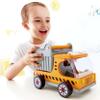 Hape Wooden Dump Truck| Pretend Play Construction Vehicle Toys for Toddlers view 4