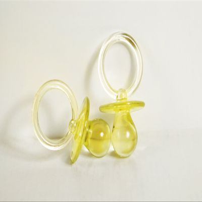 2-1/2" Mini Clear Pacifiers Baby Shower Game Party Decoration Favors (Yellow, 144 Pieces)