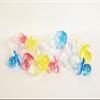 1-1/4" Mini Clear Pacifiers Baby Shower Game Party Decoration Favors Pink 12pcs view 3