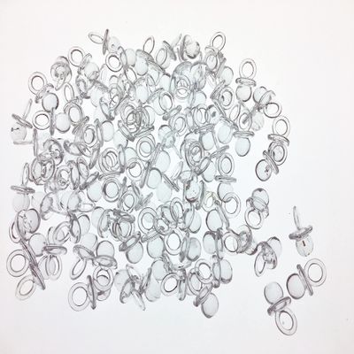 3/4" Mini Clear Pacifiers Baby Shower Game Party Decoration Favors Clear 12pcs