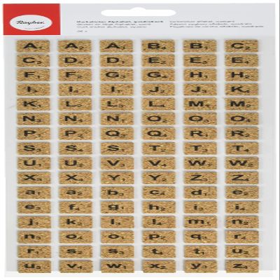 96 Alphabet Cork Stickers Letters Cork Stickers