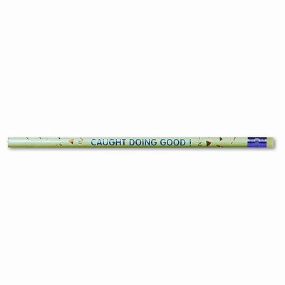 Decorated Wood Pencil, Caught Doing Good, HB #2, Green Brl, Dozen