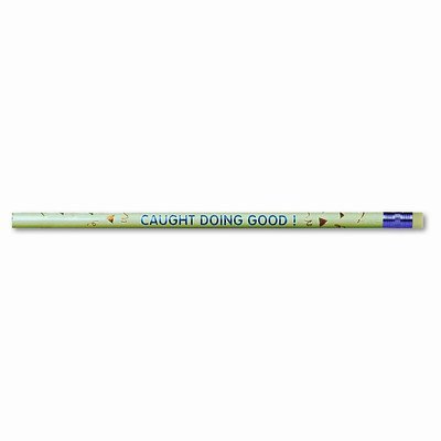 Decorated Wood Pencil, Caught Doing Good, HB #2, Green Brl, Dozen