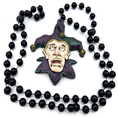 Mad Jester Mardi Gras Bead Necklace New Orleans Beads Carnival Party