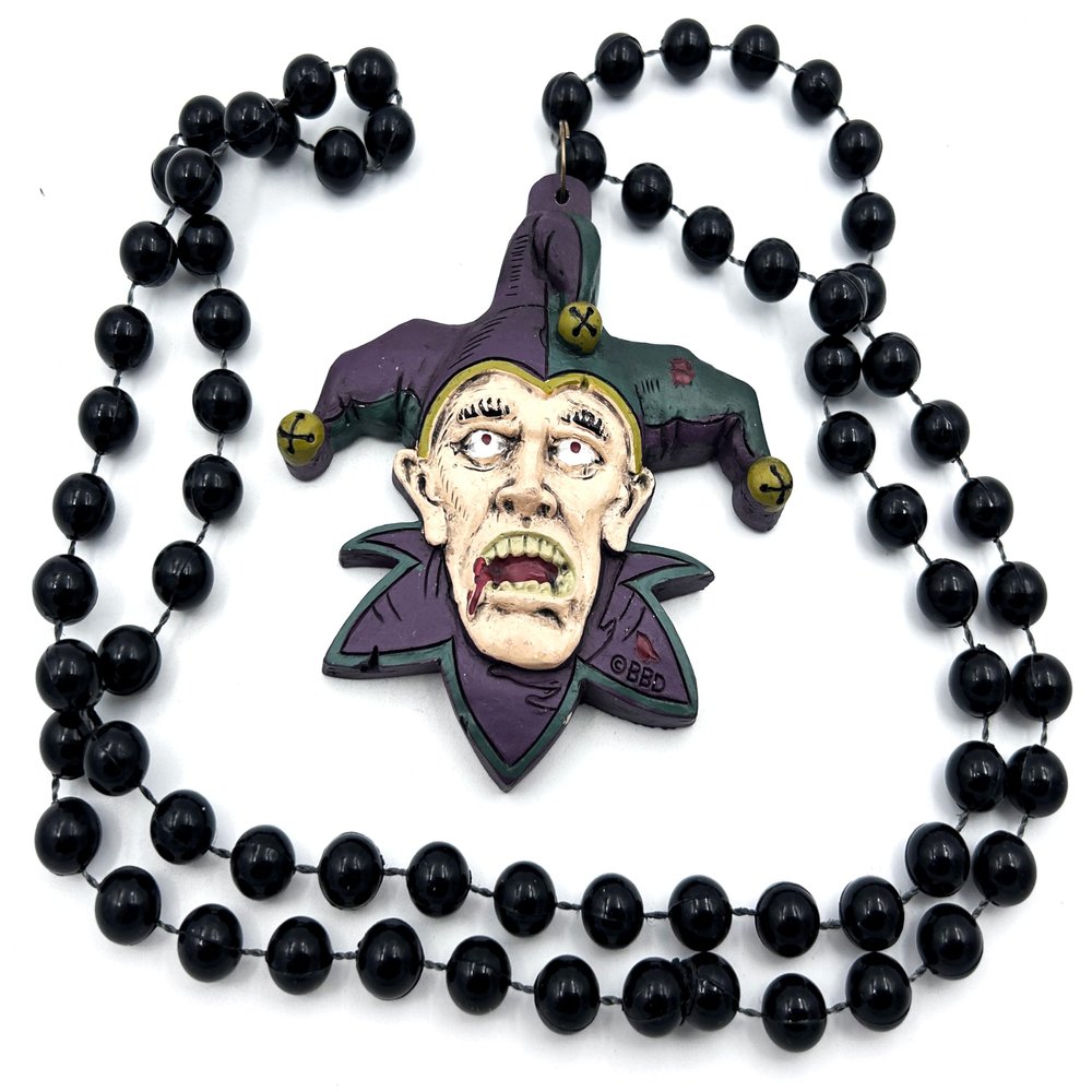 Mad Jester Mardi Gras Bead Necklace New Orleans Beads Carnival Party