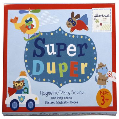 C.R. Gibson Magnetic Super Duper Play Scene Activity, 16 Magnetic Play Pieces, Ages 3+