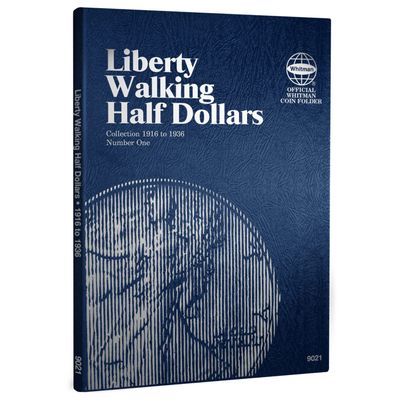 Whitman US Walking Liberty Half Dollar Coin Folder 1916 1936 #9021