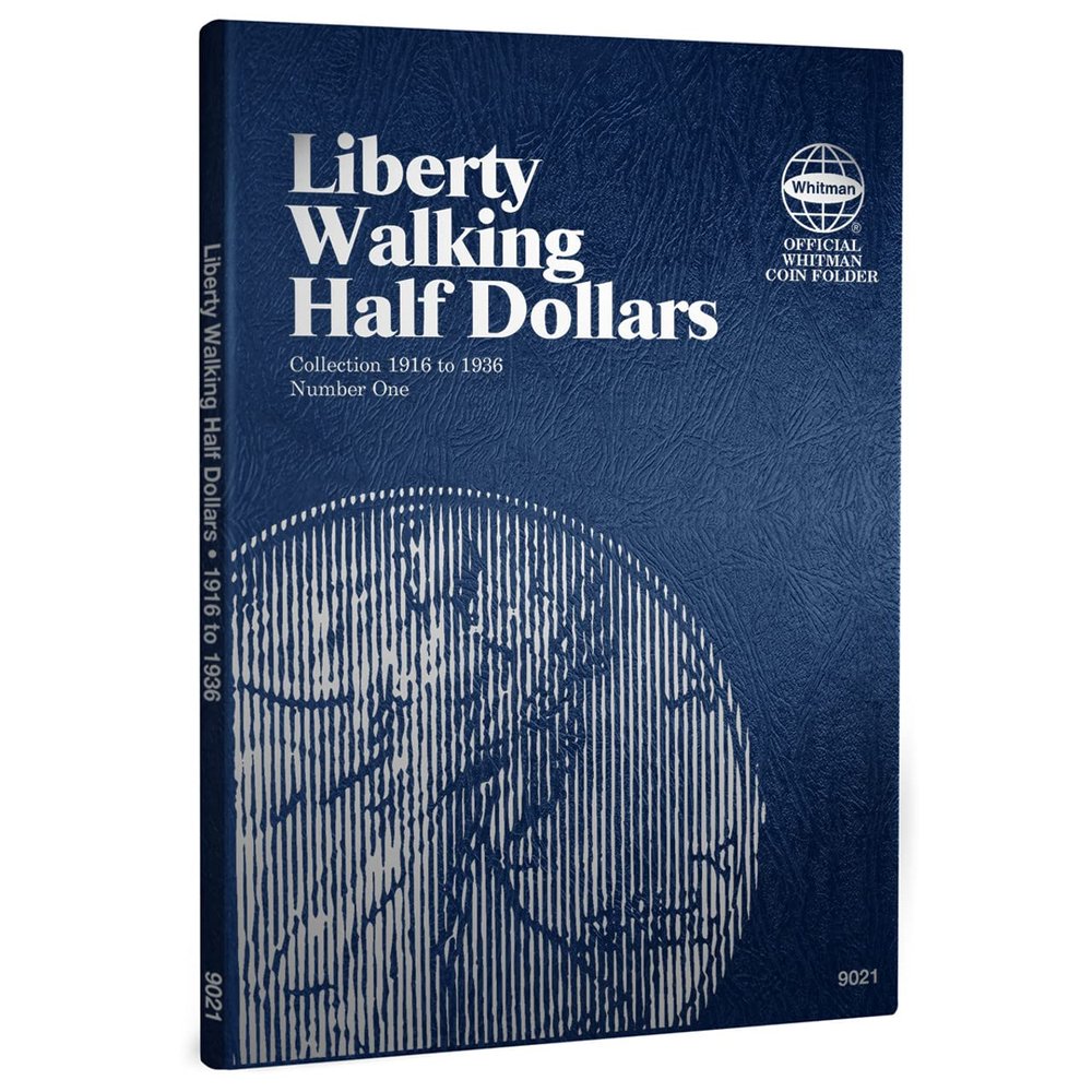 Whitman US Walking Liberty Half Dollar Coin Folder 1916 1936 #9021