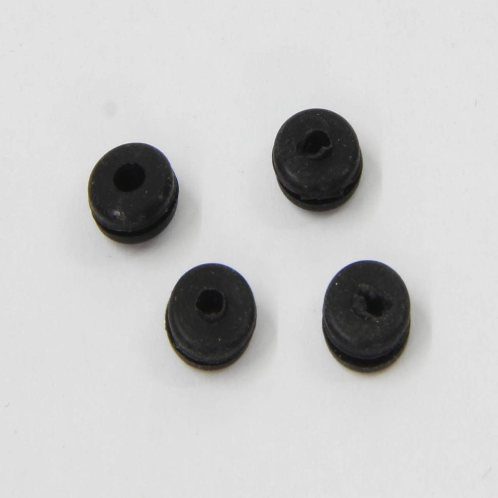 Jamara 70105 4 Pieces Rubber Nozzle, 2.5 mm x 5 mm, Multi Color