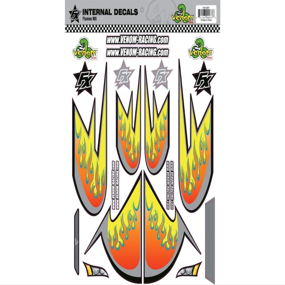 Jamara Jamara460009 Orange/Yellow Decor Hot Rod Flames