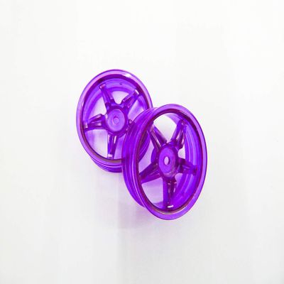 Jamara 50114 Tamiya 5 Spokes Wheel Rim, Fluorescent Lilac, 22 mm, Multi Color