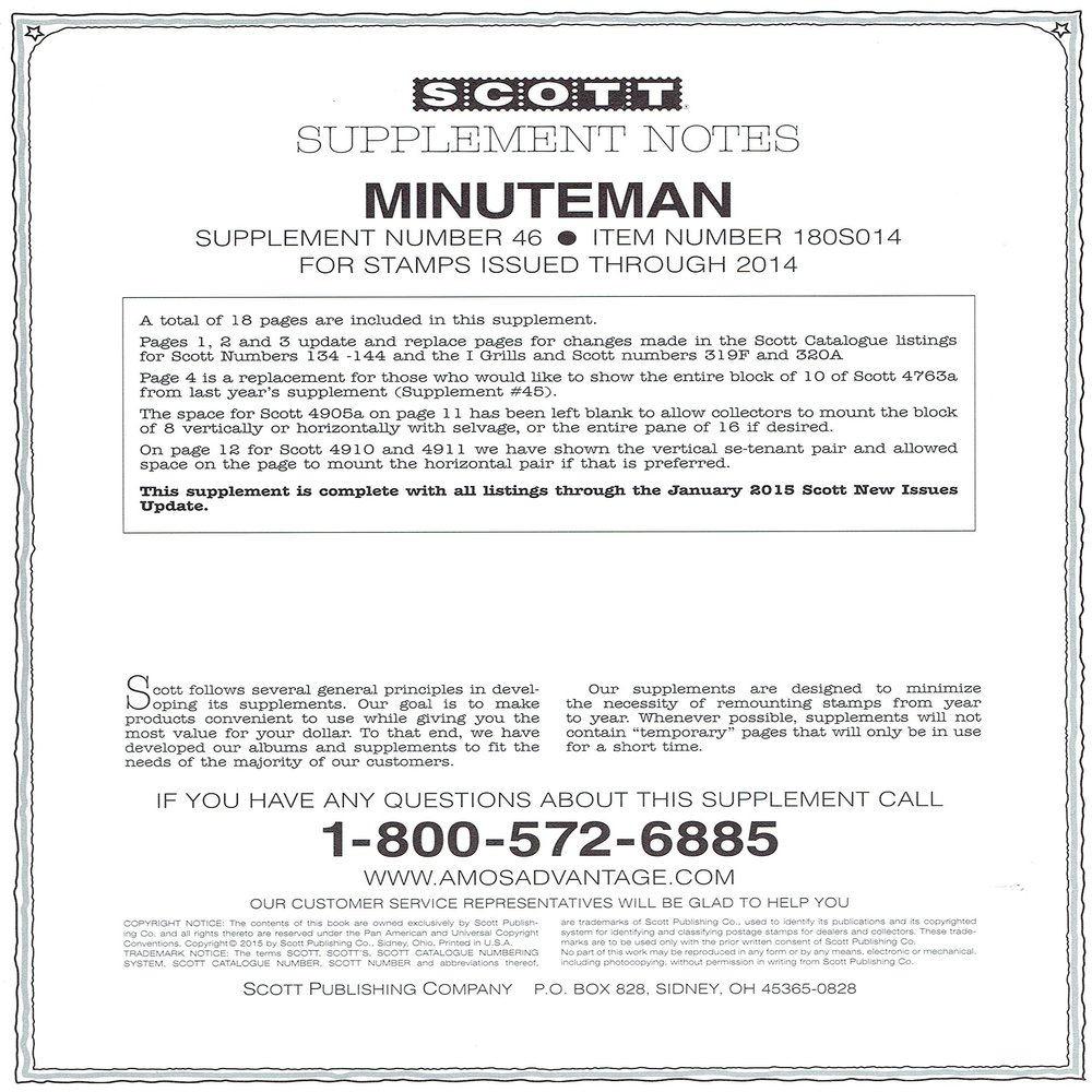 2014 Scott Minuteman Supplement #46