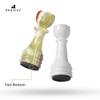 Radicaln Marble Chess Figures 3.5'' Inches White and Green Handmade Marble Chess Pieces for Board Game Figures & Board Travel Set for Adults view 4