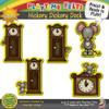 Hickory Dickory Dock Nursery Rhyme Felt Figures | 5 Adorable Felt Board Pieces for Flannel Board Teaching | Perfect for Toddlers, Preschool and Kindergarten - REUSABLE Felt Board Stories view 2