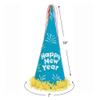 Unique New Years Glitter Cone Party Hat - 18" | 1 Pc view 2