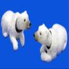 1 Piece of the Moving Bobble Head 6 Inch White Polar Bear view 1