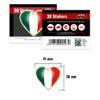 3D Sticker Heart-Shaped Italy Shield view 2