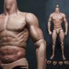 12'' Muscular Body,Male Flexible Action Figure Body Doll for 1:6 Scale Head Sculpt Carved view 2