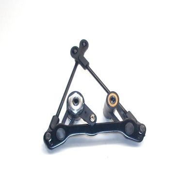Kyosho Inferno ST Servo Saver + Steering Linkage Black Alu NEU KSR