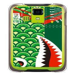 YESNO Shark Carp Nobori, Green (Clear) / for DIGNO T 302KC/Y! mobile YKY302-PCCL-201-N230