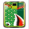 YESNO Shark Carp Nobori, Green (Clear) / for DIGNO T 302KC/Y! mobile YKY302-PCCL-201-N230 view 1