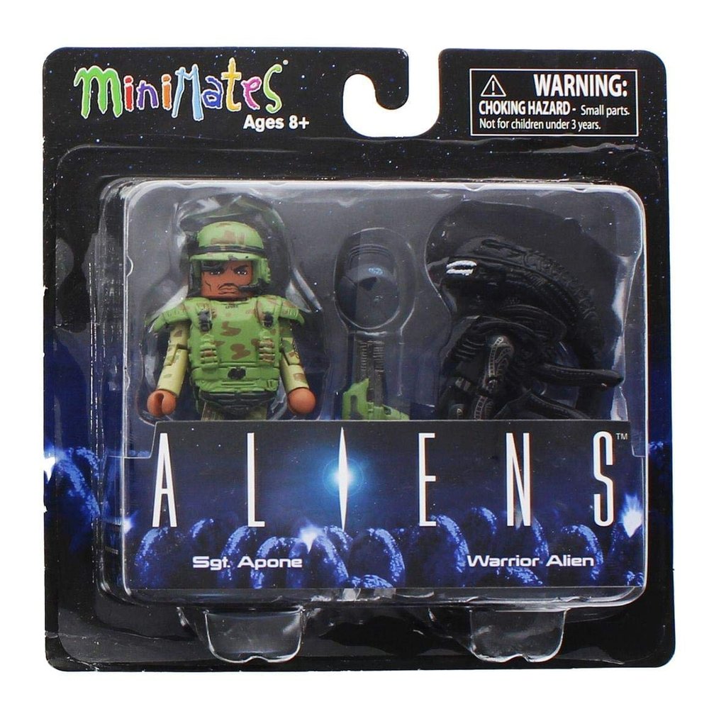 Aliens Minimates Series 1 Sgt. Apone & Warrior Alien 2-Pack