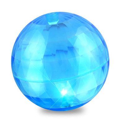 FlashingBlinkyLights 4" Big Blue Light up Bouncy Balls with Flashing LEDs (Set of 6)