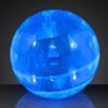 FlashingBlinkyLights 4" Big Blue Light up Bouncy Balls with Flashing LEDs (Set of 6) view 2