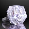 FlashingBlinkyLights Plastic Princess-Cut Huge Diamond Light Up Rings (Set of 24) view 2