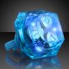 FlashingBlinkyLights Blue Huge Gem Light Up LED Rings (Set of 24) view 4
