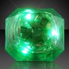 FlashingBlinkyLights Green Huge Gem Light Up LED Rings (Set of 24) view 2