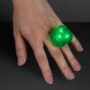 FlashingBlinkyLights Green Huge Gem Light Up LED Rings (Set of 24) view 3
