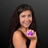 FlashingBlinkyLights Purple Huge Gem Light Up LED Rings (Set of 24) view 3