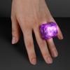 FlashingBlinkyLights Purple Huge Gem Light Up LED Rings (Set of 24) view 4