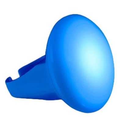 FlashingBlinkyLights Light Up Blue Glowing LED Ring (Set of 12)