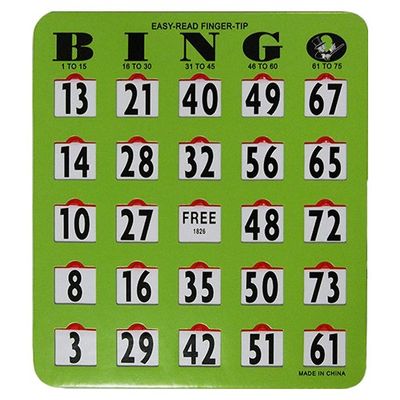 MR CHIPS 5-ply Easy Read Shuttercard