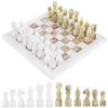 Radicaln Marble Chess Set 12'' Inches White and Green Onyx Handmade Luxury Board Games for Adults, Ideal Marble Chess Board Game Set & Chess Pieces for Home Decor view 1