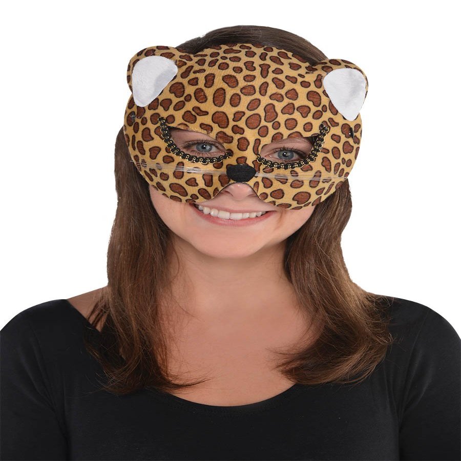 Amscan Leopard Half Face Mask | Child Size | 1ct