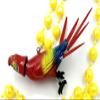 Bobble Head Colorful Parrot Beads Necklace New Orleans Mardi Gras Cajun Carnival Festival view 2