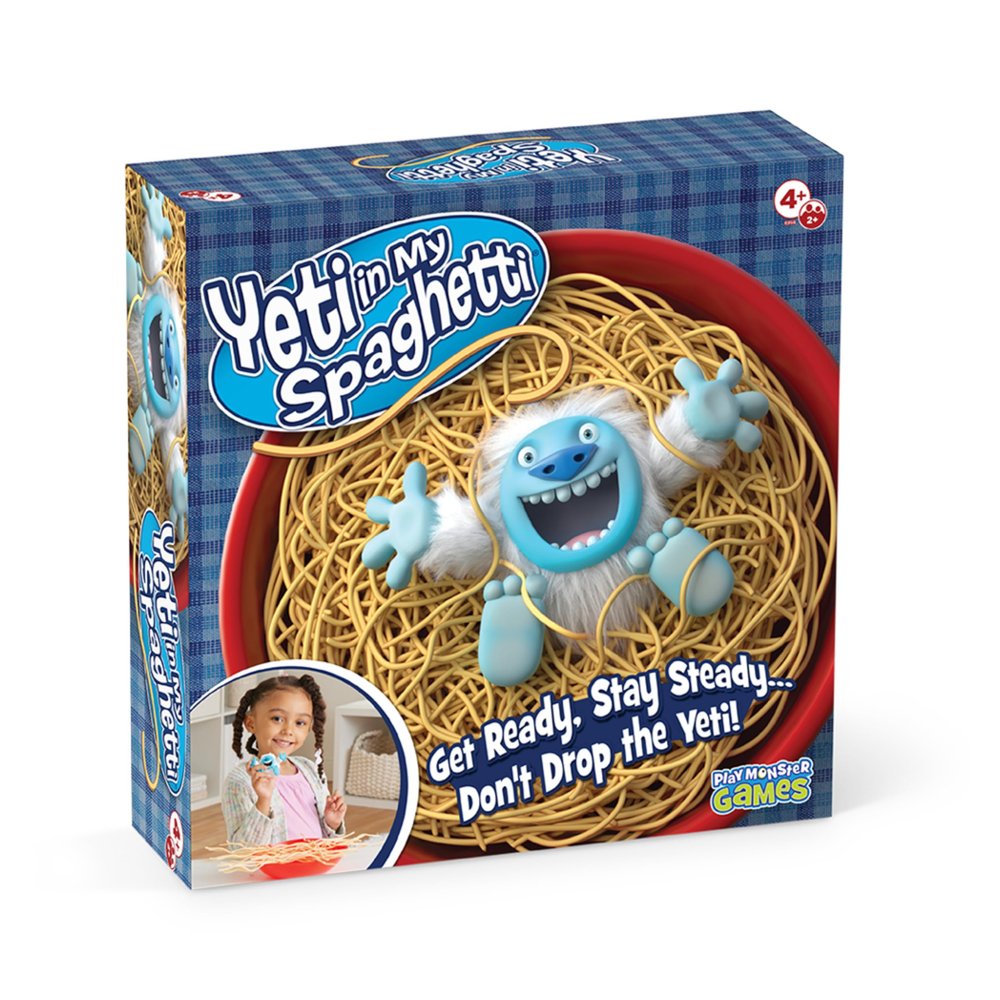 Yeti in My Spaghetti Board Game  Kids Games, Family Game, Multi-Player, Board Games for Family Night, Preschool Toys, Hand-Eye-Coordination Game, Dont Drop Yeti, Ages 4+