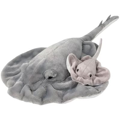 Adventure Planet Birth of Life Stingray with Baby Plush Toy 22" Long